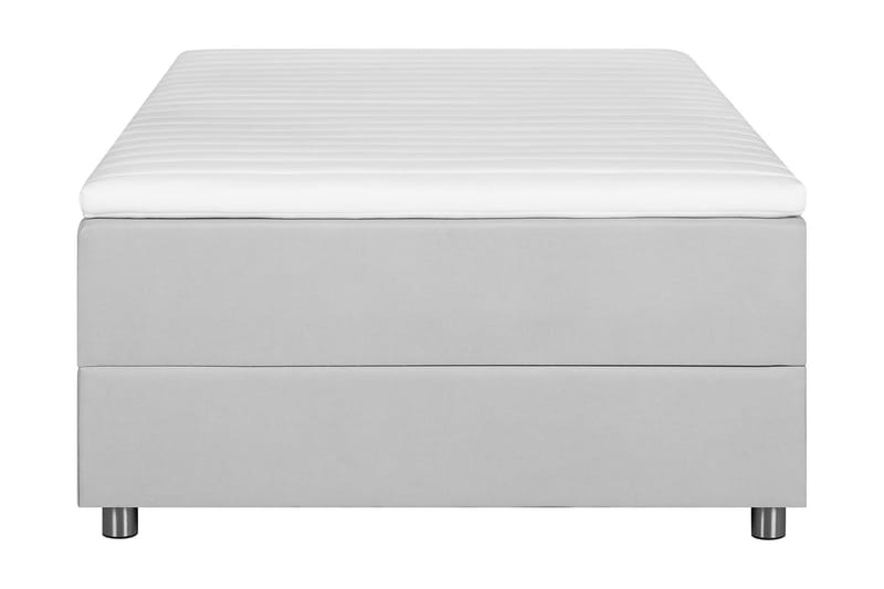 Happy Säng med Förvaring 120x200 - Ljusgrå - Komplett sängpaket - Sängar med förvaring