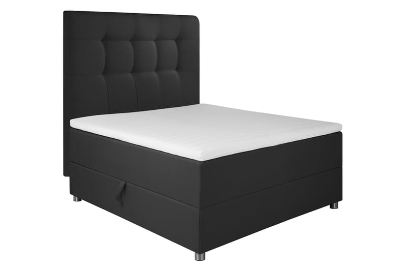 Happy Sängpaket Förvaringssäng 120x200 cm - Mörkgrå - Komplett sängpaket - Sängar med förvaring