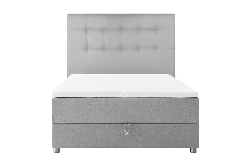 Happy Sängpaket Förvaringssäng 140x200 cm - Ljusgrå - Komplett sängpaket - Sängar med förvaring