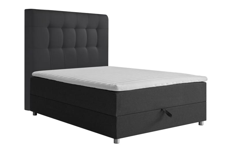 Happy Sängpaket Förvaringssäng 140x200 cm - Mörkgrå - Komplett sängpaket - Sängar med förvaring