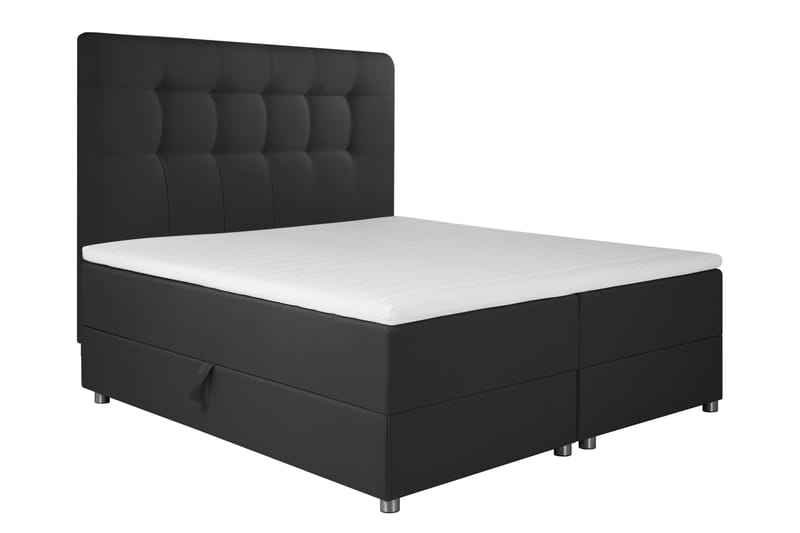 Happy Sängpaket Förvaringssäng 160x200 cm - Mörkgrå - Sängar med förvaring - Dubbelsäng med förvaring