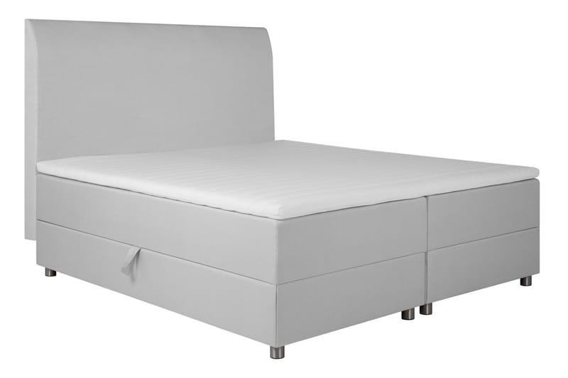 Happy Sängpaket Förvaringssäng 180x200 cm - Ljusgrå - Komplett sängpaket - Sängar med förvaring