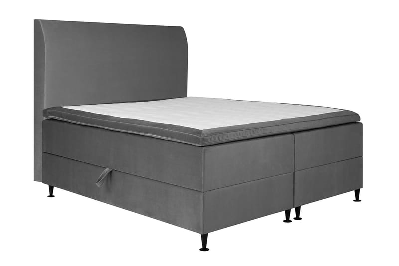 Happy Plus Sängpaket Förvaringssäng 160x200 cm  - Grå - Komplett sängpaket - Sängar med förvaring