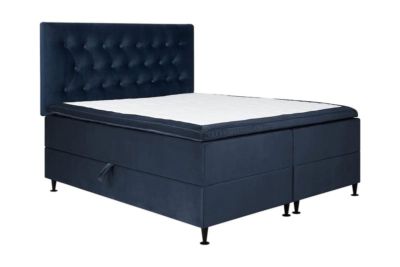 Happy Plus Sängpaket Förvaringssäng 160x200 cm  - Mörkblå - Sängar med förvaring - Dubbelsäng med förvaring