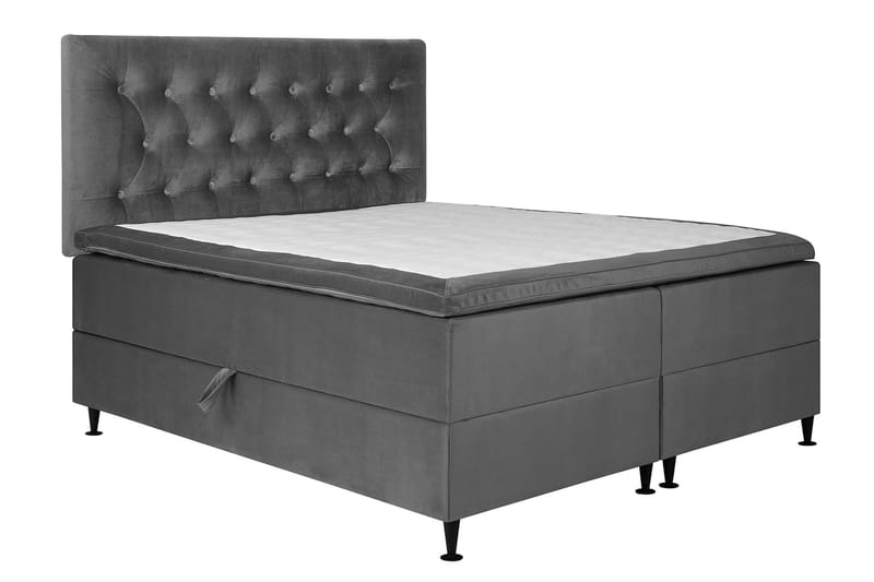 Happy Plus Sängpaket Förvaringssäng 160x200 cm  - Grå - Möbler - Säng - Komplett sängpaket