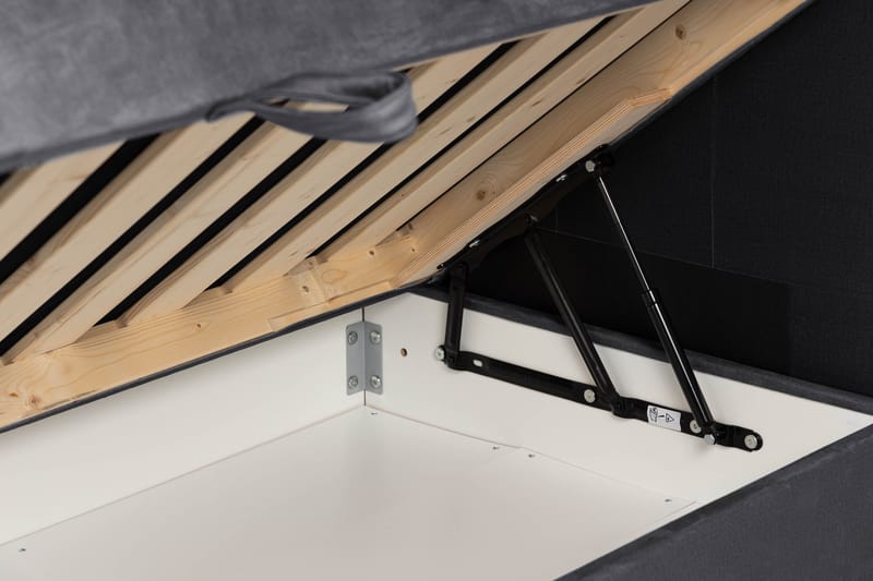 Happy Plus Sängpaket Förvaringssäng 180x200 cm  - Mörkgrå - Möbler - Säng - Komplett sängpaket