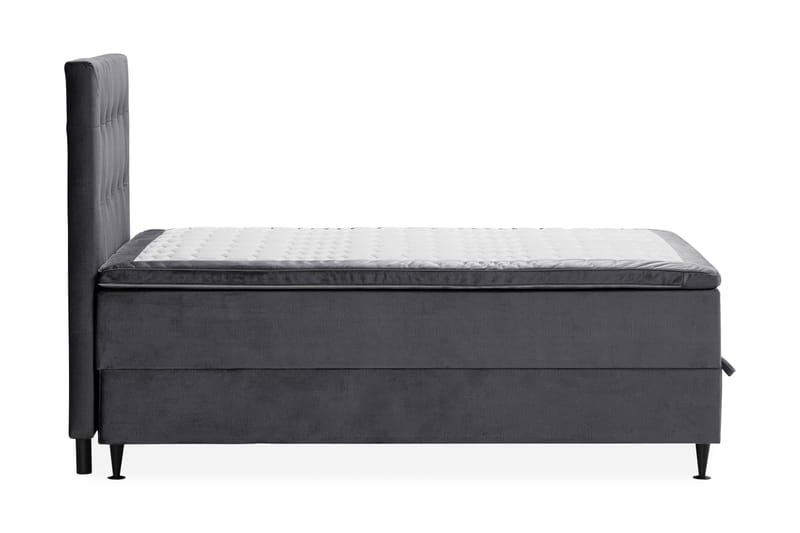 Happy Plus Sängpaket Förvaringssäng 140x200 cm - Mörkgrå - Komplett sängpaket - Sängar med förvaring