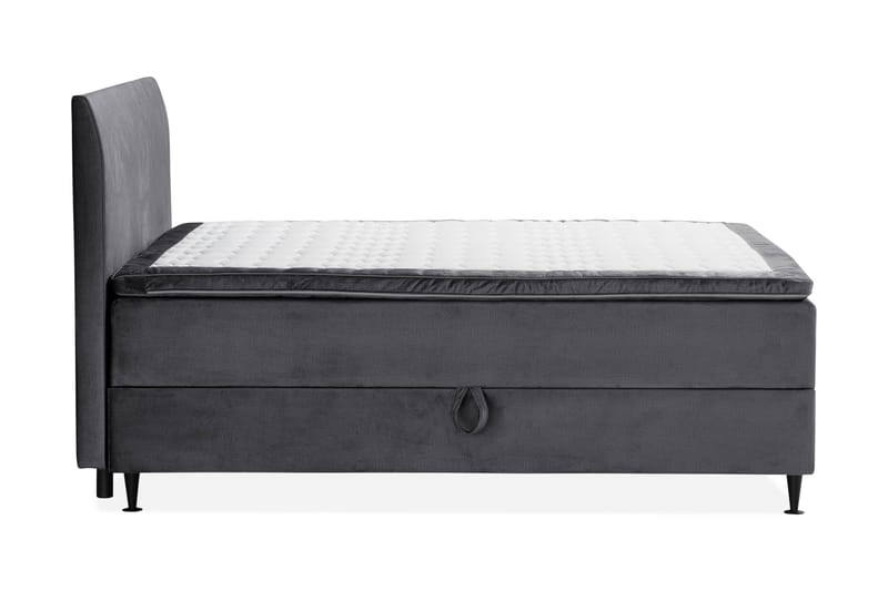 Happy Plus Sängpaket Förvaringssäng 180x200 cm  - Mörkgrå - Komplett sängpaket - Sängar med förvaring
