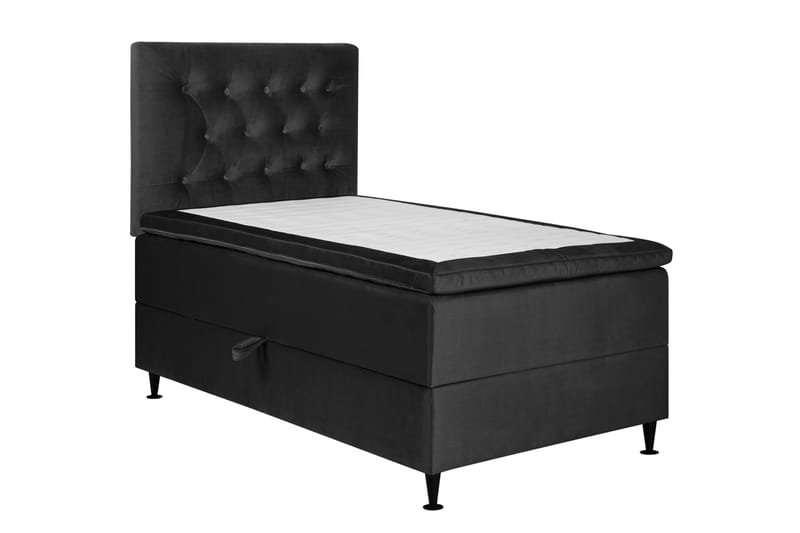 Happy Plus Sängpaket Förvaringssäng 90x200 cm  - Mörkgrå - Möbler - Säng - Komplett sängpaket