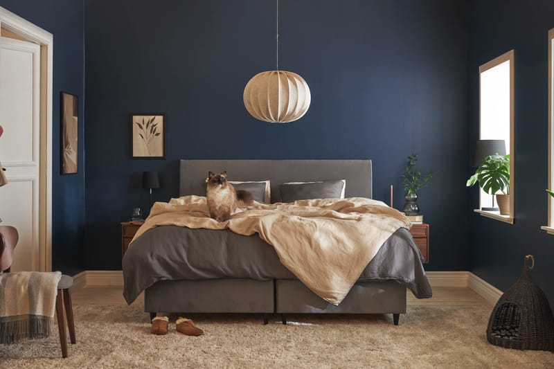 Happy Plus Sängpaket Förvaringssäng 180x200 cm  - Grå - Möbler - Säng - Komplett sängpaket