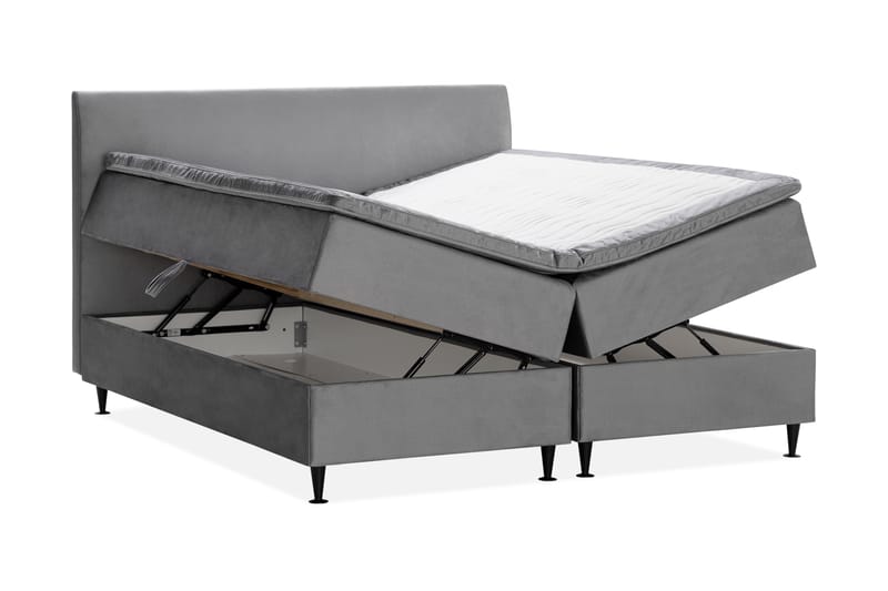 Happy Plus Sängpaket Förvaringssäng 180x200 cm  - Grå - Möbler - Säng - Komplett sängpaket