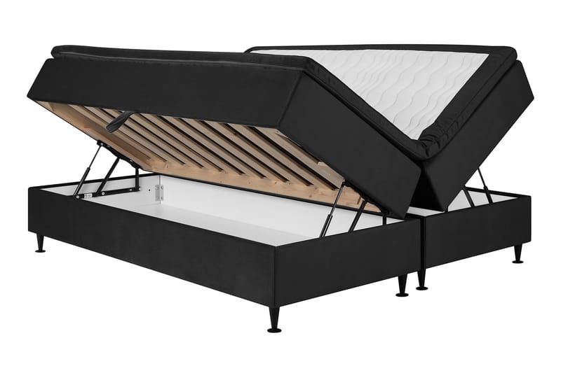 Happy Plus Förvaringssäng 180x200 cm - Mörkgrå - Komplett sängpaket - Sängar med förvaring