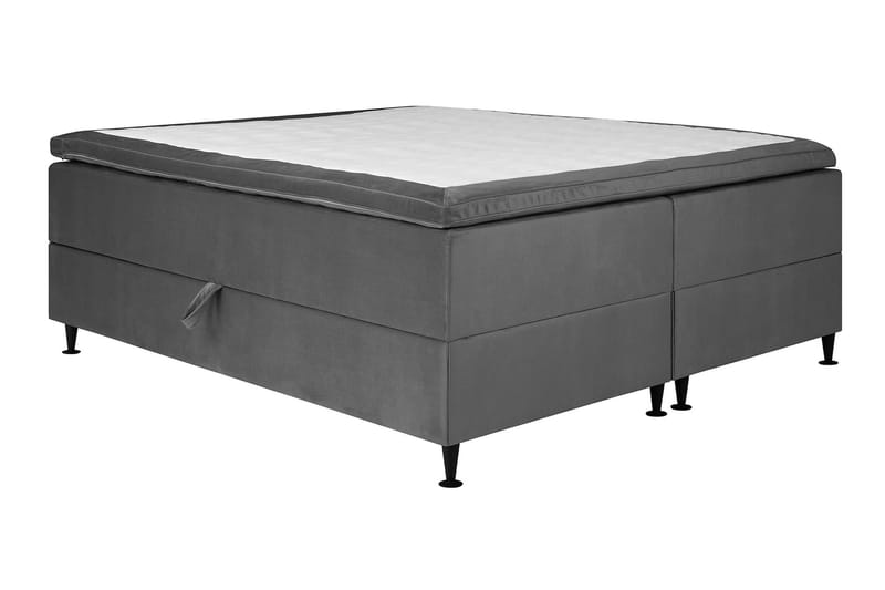 Happy Plus Förvaringssäng 160x200 cm - Grå - Komplett sängpaket - Sängar med förvaring