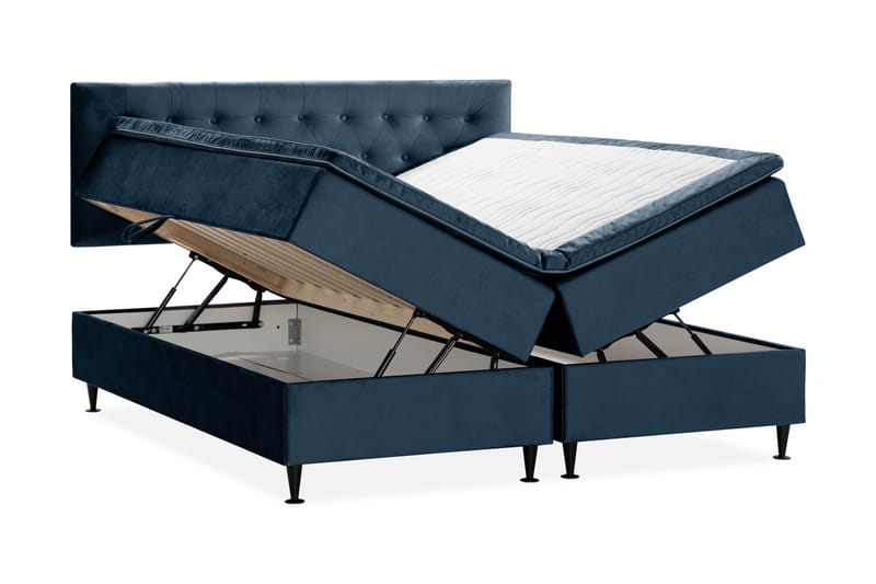 Happy Plus Sängpaket Förvaringssäng 180x200 cm - Mörkblå - Möbler - Säng - Ramsäng