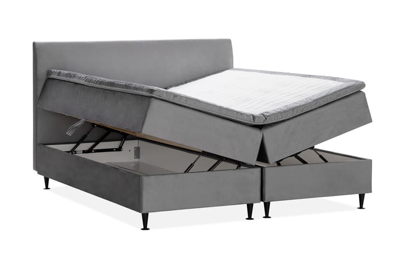 Happy Plus Sängpaket Förvaringssäng 180x200 cm - Grå - Möbler - Säng - Ramsäng