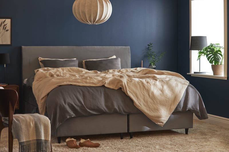 Happy Plus Sängpaket Förvaringssäng 180x200 cm - Grå - Möbler - Säng - Ramsäng