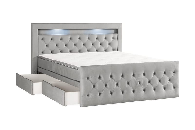 Kontinentalsäng Cloud47 Francisco Sängpaket Dark grey Lådor - Möbler - Säng - Sängar med förvaring