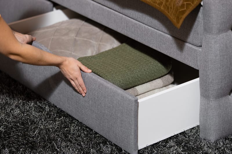 Kontinentalsäng Cloud47 Francisco Sängpaket Grey Lådor - Möbler - Säng - Sängar med f örvaring