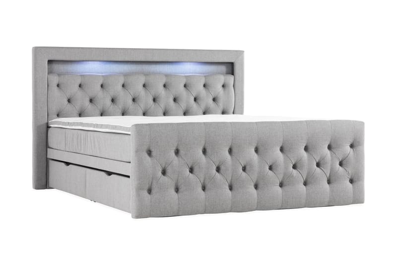 Kontinentalsäng Cloud47 Francisco Sängpaket Grey Lådor - Möbler - Säng - Sängar med förvaring