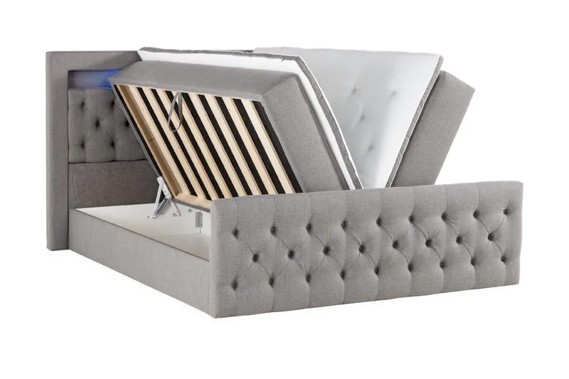 Kontinentalsäng Cloud47 Francisco Sängpaket Grey Lift-Up förvaring - Möbler - Säng - Sängar med förvaring