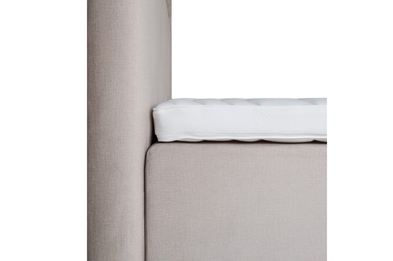 Lysekil Säng med Förvaring 180x200 LED - Beige - Möbler - Säng - Sängar med förvaring