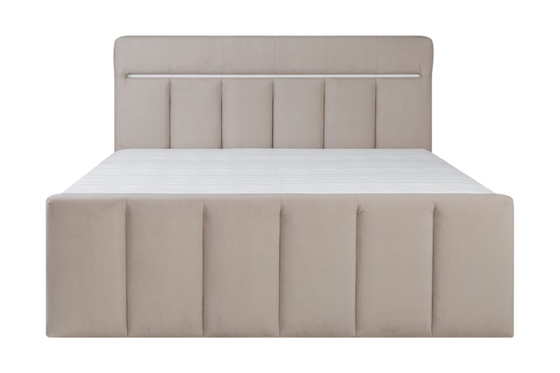 Lysekil Sängpaket Förvaringssäng 160x200 LED, Beige