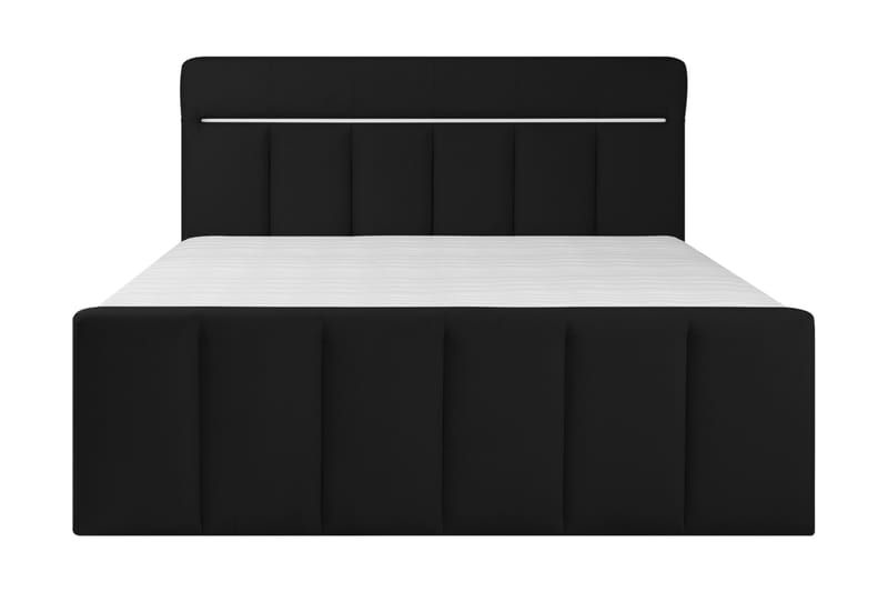 Lysekil Sängpaket Förvaringssäng 180x200 LED - Mörkgrå - Komplett sängpaket - Sängar med förvaring