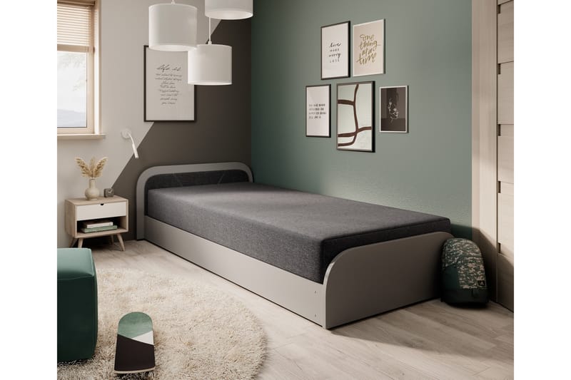 Mayuri Sängpaket Förvaringssäng 90x180 cm - Grå - Möbler - Säng - Sängar med förvaring