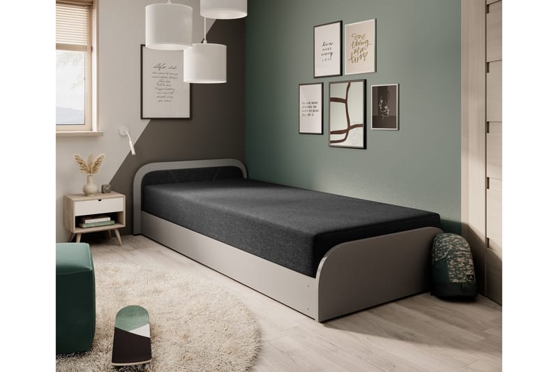 Mayuri Sängpaket Förvaringssäng 90x180 cm - Grå - Möbler - Säng - Sängar med förvaring