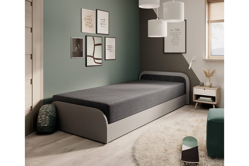 Mayuri Sängpaket Förvaringssäng 90x180 cm - Vit - Möbler - Säng - Sängar med förvaring