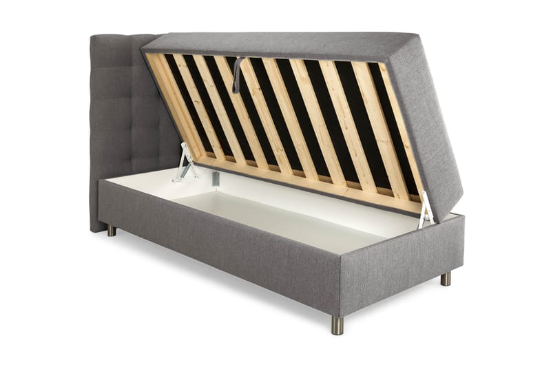Montana Komplett Sängpaket med Förvaring 90x200 cm - Grå - Möbler - Säng - Komplett sängpaket