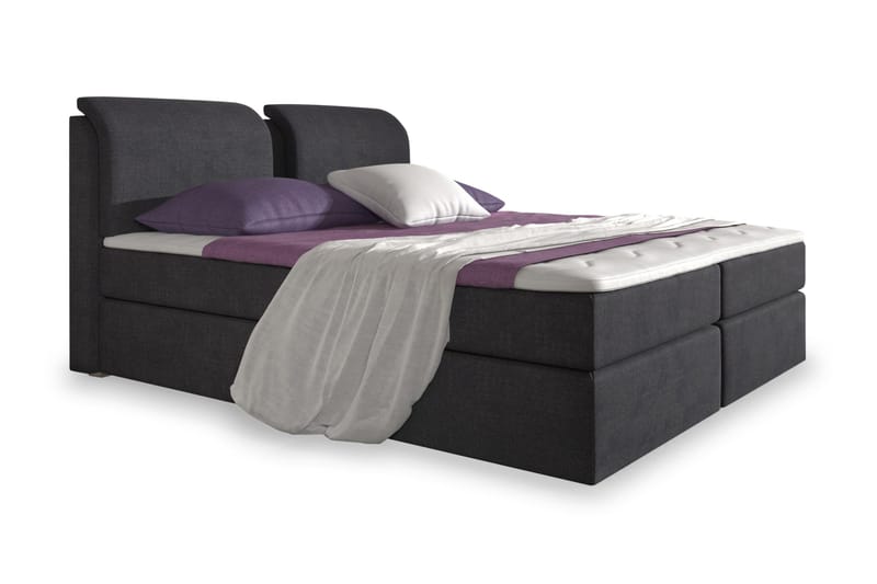Owen Komplett Box Bed 160x200 Svart - Svart - Möbler - Säng - Sängar med förvaring