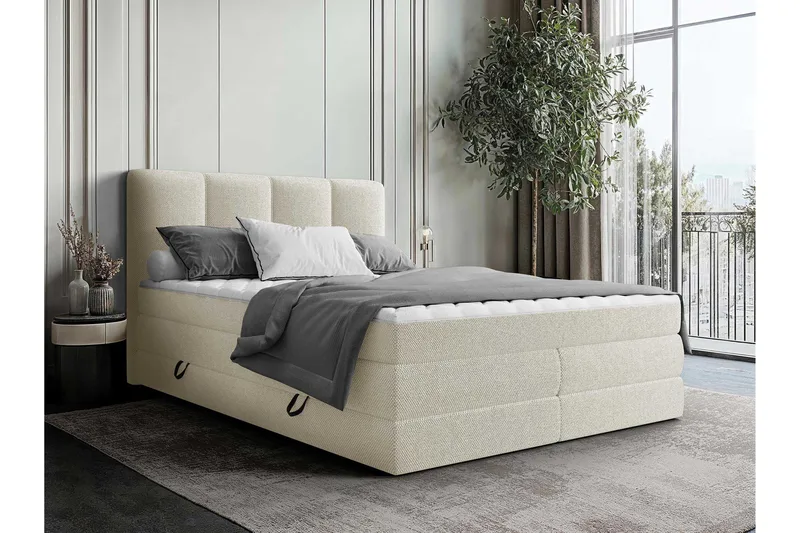 Pinta Förvaringssäng 160x200 cm - Beige - Möbler - Säng - Sängar med förvaring