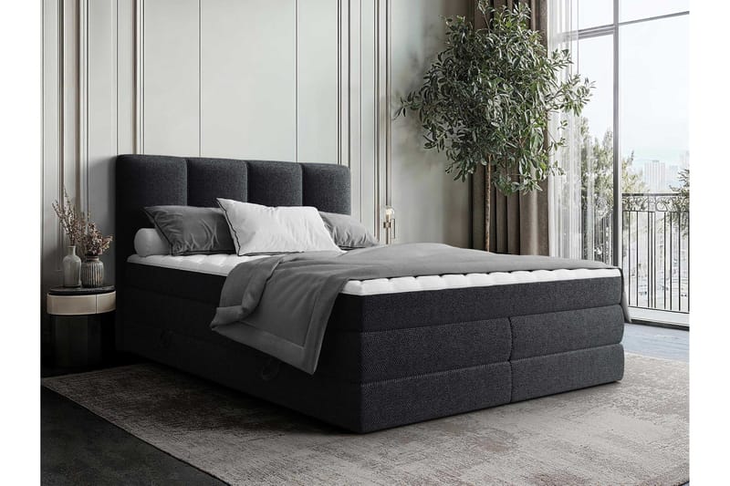 Pinta Förvaringssäng 160x200 cm - Brun/Svart - Möbler - Säng - Sängar med förvaring