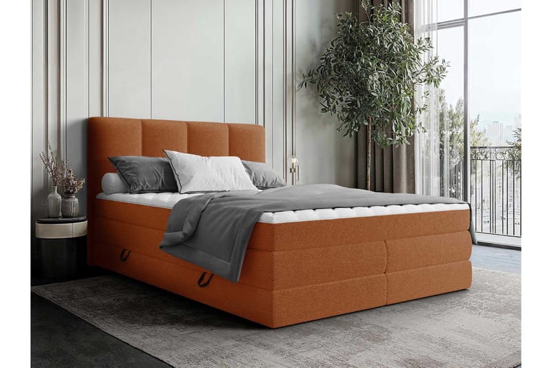 Pinta Förvaringssäng 160x200 cm - Orange - Möbler - Säng - Sängar med förvaring