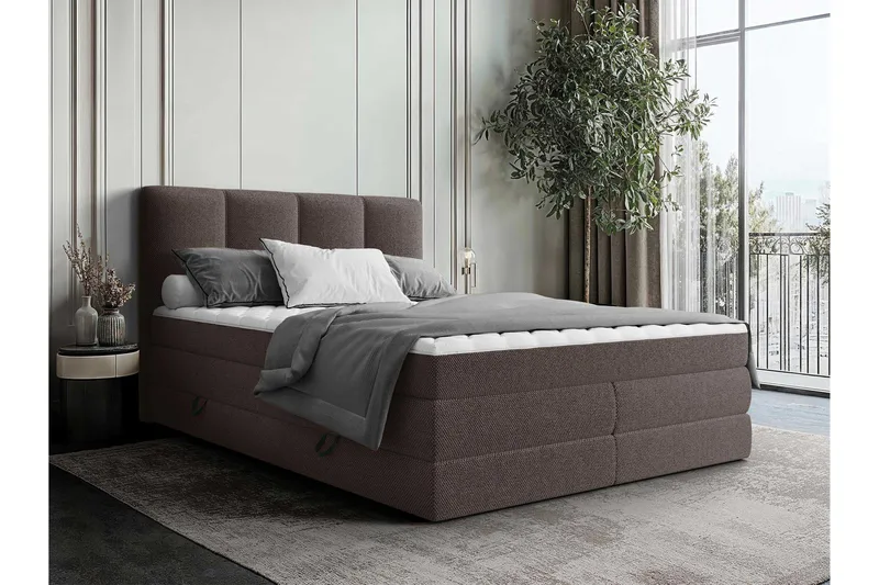 Pinta Förvaringssäng 180x200 cm, Brun