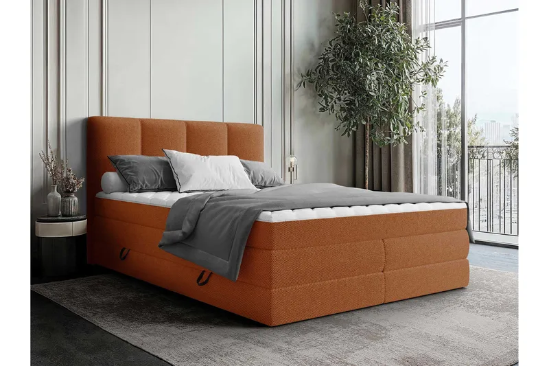 Pinta Förvaringssäng 180x200 cm, Orange