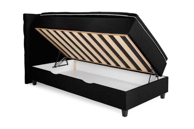Royal Sängpaket med Förvaring 80x200 cm - Svart (+Fler val) - Komplett sängpaket - Kontinentalsäng