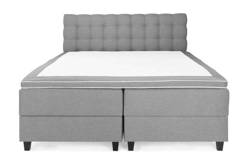 Royal Sängpaket med Förvaring160x200  Ljusgrå - Ljusgrå (+Fler val) - Dubbelsäng - Komplett sängpaket - Kontinentalsäng
