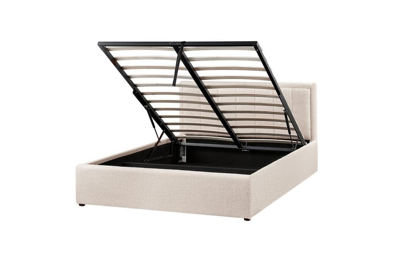 Säng med förvaring Montlaur Beige, 140x200 cm - Beige, 140x200 cm - Möbler - Säng - Sängar med förvaring