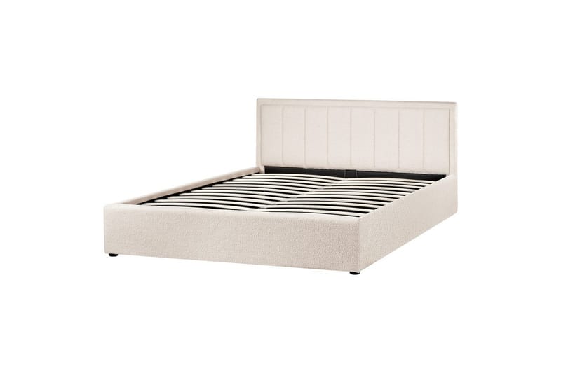 Säng med förvaring Montlaur Beige, 160x200 cm - Beige, 160x200 cm - Möbler - Säng - Sängar med förvaring