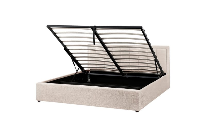 Säng med förvaring Montlaur Beige, 180x200 cm - Beige, 180x200 cm - Möbler - Säng - Sängar med förvaring