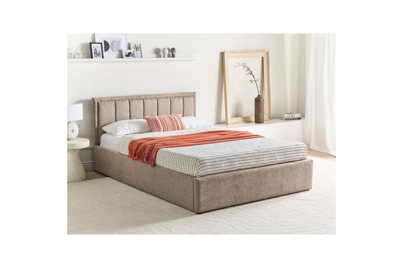Säng med förvaring Montlaur Taupe, 140x200 cm - Taupe, 140x200 cm - Möbler - Säng - Sängar med förvaring