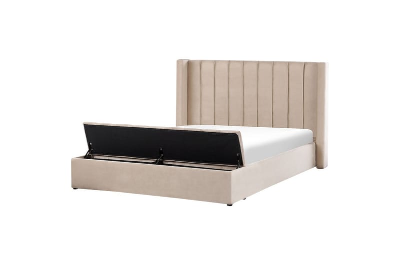 Säng med förvaringsbänk Noyers Beige, 180x200 cm - Beige, 180x200 cm - Möbler - Säng - Sängar med förvaring