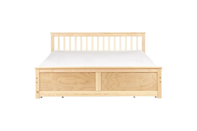 Säng med förvaringslådor Olendon Ljus trä, 180x200 cm, 4 - Ljus trä, 180x200 cm, 4 - Möbler - Säng - Sängar med förvaring