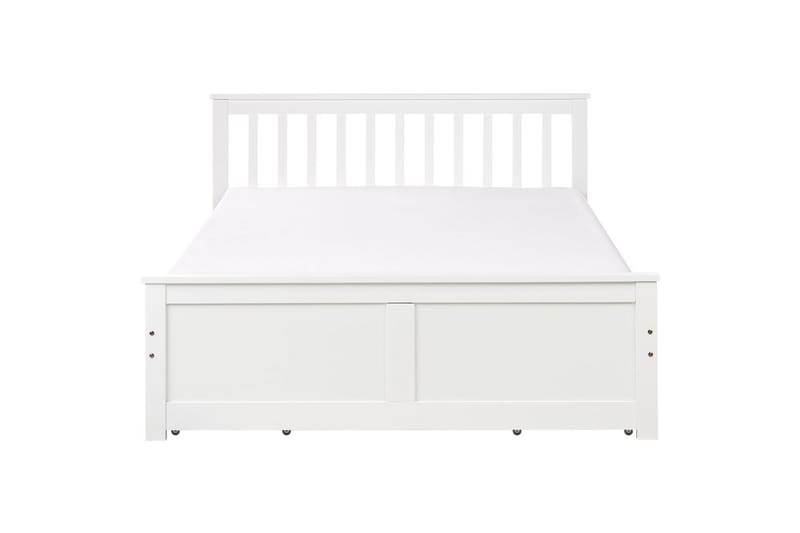 Säng med förvaringslådor Olendon Vit, 140x200 cm, 4 - Vit, 140x200 cm, 4 - Möbler - Säng - Sängar med förvaring
