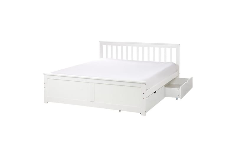 Säng med förvaringslådor Olendon Vit, 160x200 cm, 2 - Vit, 160x200 cm, 2 - Möbler - Säng - Sängar med förvaring