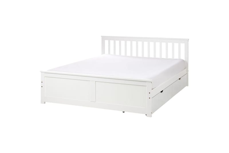 Säng med förvaringslådor Olendon Vit, 160x200 cm, 2 - Vit, 160x200 cm, 2 - Möbler - Säng - Sängar med förvaring