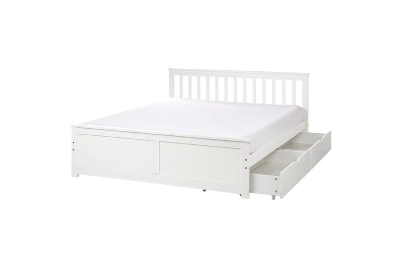 Säng med förvaringslådor Olendon Vit, 160x200 cm, 2 - Vit, 160x200 cm, 2 - Möbler - Säng - Sängar med förvaring