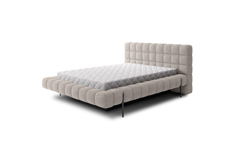 Säng med klädsel Eltap Magentta, 180x200 cm, Royal 18, Beige